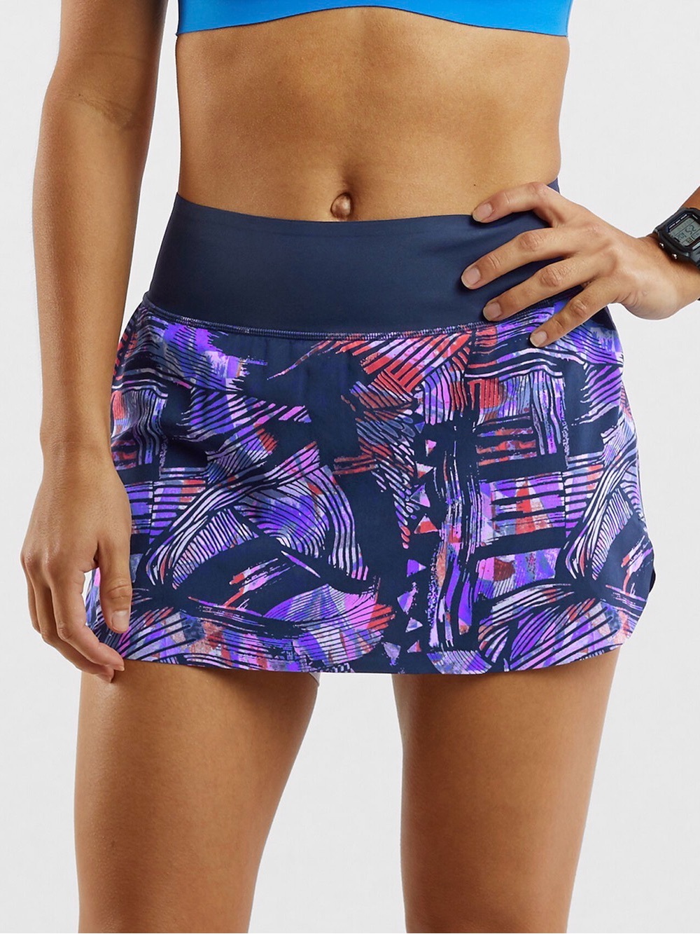 Title Nine Bonded Ultralight Running Skort graffiato medium